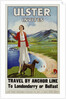 Ulster Invites Travel by Anchor Line Poster by Anonymous