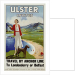 Ulster Invites Travel by Anchor Line Poster by Anonymous