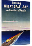 Crossing Great Salt Lake on Southern Pacific by Haines Hall
