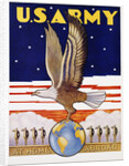 U.S. Army, at Home Abroad Recruitment Poster by Tom Woodburn