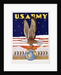 U.S. Army, at Home Abroad Recruitment Poster by Tom Woodburn