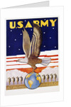 U.S. Army, at Home Abroad Recruitment Poster by Tom Woodburn