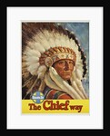 The Chief Way Santa Fe Railway Poster by Anonymous