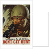 I Need You On the Job Full Time - Don't Get Hurt Poster by Margy Morse Meyers