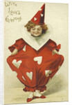 With's Love's Greeting Valentine Postcard by Anonymous