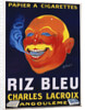 Riz Bleu - Charles Lacroix Cigarette Paper Advertisement Poster by Galicello
