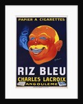 Riz Bleu - Charles Lacroix Cigarette Paper Advertisement Poster by Galicello