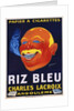 Riz Bleu - Charles Lacroix Cigarette Paper Advertisement Poster by Galicello