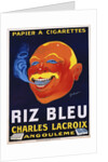 Riz Bleu - Charles Lacroix Cigarette Paper Advertisement Poster by Galicello