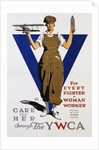 For Every Fighter a Woman Worker War Effort Poster by Adolph Triedler