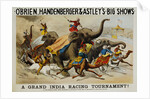 Poster Advertisement for O'Brien, Handenberger & Astley's Big Shows by Anonymous