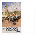 Visit London in Coronation Year Poster by Anonymous