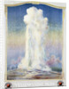 Old Faithful Geyser at Yellowstone Park Poster by Anonymous