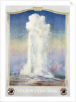 Old Faithful Geyser at Yellowstone Park Poster by Anonymous