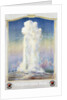Old Faithful Geyser at Yellowstone Park Poster by Anonymous