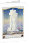 Old Faithful Geyser at Yellowstone Park Poster by Anonymous