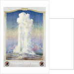 Old Faithful Geyser at Yellowstone Park Poster by Anonymous