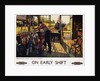 On Early Shift Railroad Advertisement Poster by Terence Tenison Cuneo