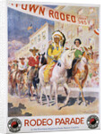 Rodeo Parade Northern Pacific Railroad Poster by Edward Brener