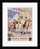 Rodeo Parade Northern Pacific Railroad Poster by Edward Brener