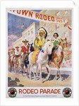 Rodeo Parade Northern Pacific Railroad Poster by Edward Brener