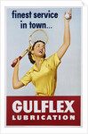 Gulflex Lubrication Poster by Anonymous