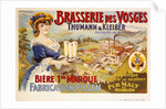Brasserie des Vosges Poster by A. Quendray