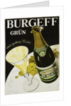 Burgeff Grun Champagne Advertisement Poster by Anonymous