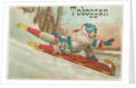 Toboggan Victorian Trading Card by Anonymous