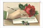 Button's Raven Gloss Shoe Dressing Trade Card by Anonymous