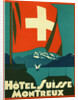 Hotel Suisse Montreux Luggage Label by Anonymous