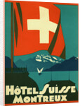 Hotel Suisse Montreux Luggage Label by Anonymous