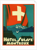 Hotel Suisse Montreux Luggage Label by Anonymous