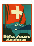 Hotel Suisse Montreux Luggage Label by Anonymous