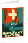 Hotel Suisse Montreux Luggage Label by Anonymous
