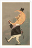 Postcard of the Cresent Moon as the Face of a Man by Anonymous