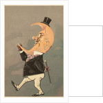 Postcard of the Cresent Moon as the Face of a Man by Anonymous