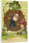 Postcard of a Leprechaun by Anonymous
