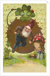 Postcard of a Leprechaun by Anonymous