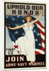 Uphold Our Honor, Join Army-Navy-Marines Poster by Anonymous