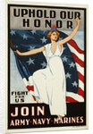 Uphold Our Honor, Join Army-Navy-Marines Poster by Anonymous
