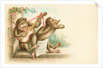 Victorian Postcard of Monkey Musicians by Anonymous