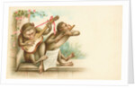 Victorian Postcard of Monkey Musicians by Anonymous