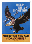 Keep 'Em Fighting Poster by Benton