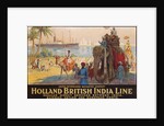 Holland British India Line Poster by E.V. Hove