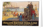 Holland British India Line Poster by E.V. Hove