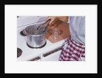 Woman Sterilizing Jars for Canning by Anonymous