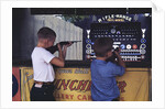 Children Firing Air Rifles at Fair Booth by Anonymous