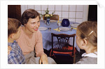 Mother Talking with Children Before Dinner by Anonymous