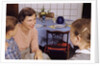 Mother Talking with Children Before Dinner by Anonymous
